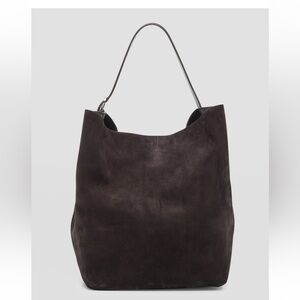 Toteme Suede Belted Bucket Bag